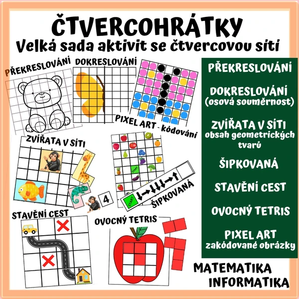 ČTVERCOHRÁTKY - čtvercová síť 