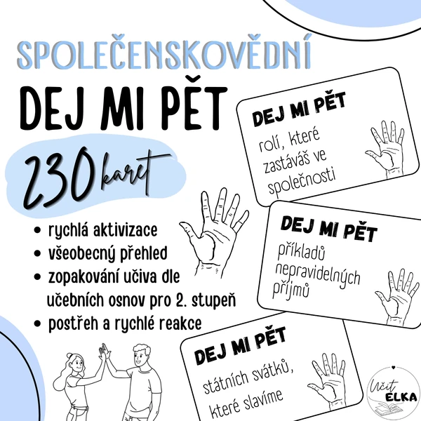 DEJ MI PĚT – společenskovědní hra
