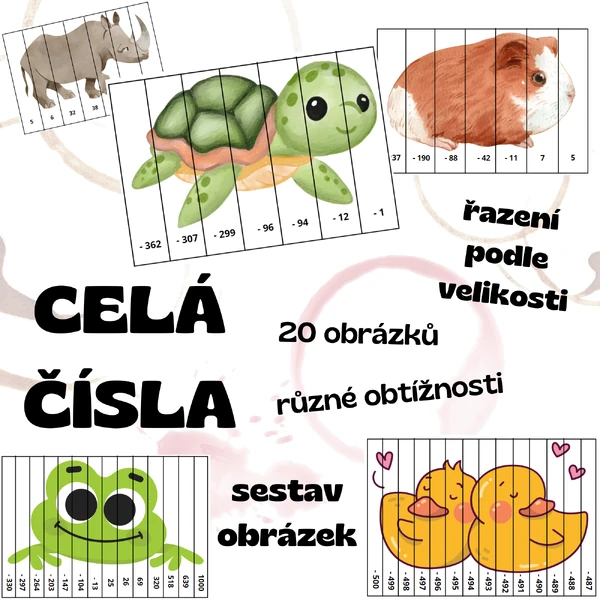 CELÁ ČÍSLA - řazení a porovnávání čísel