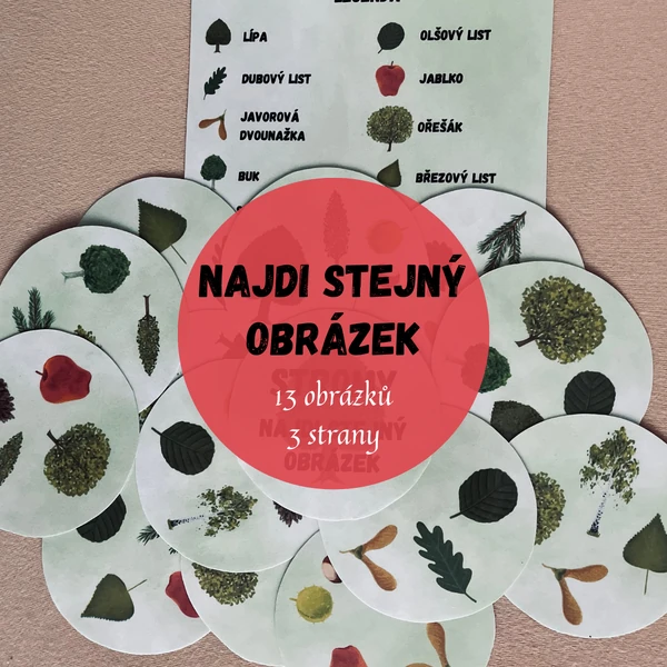NAJDI STEJNÝ OBRÁZEK - STROMY