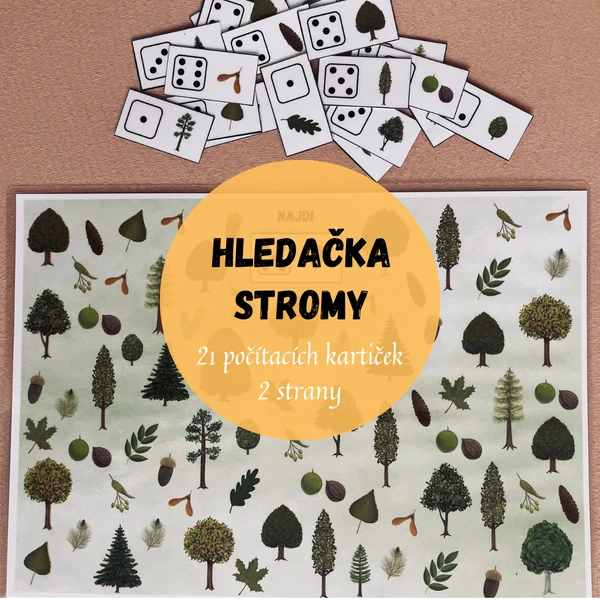 STROMY - HLEDAČKA S POČÍTÁNÍM