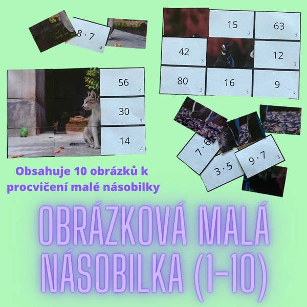 Obrázková malá násobilka (1-10) 