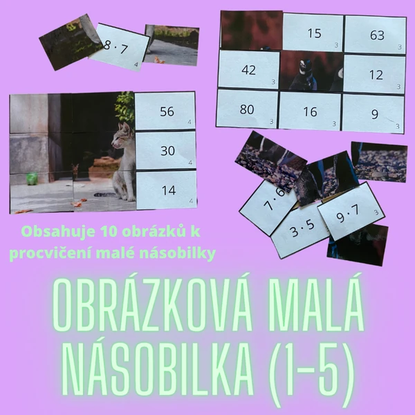 Obrázková malá násobilka (1-5)