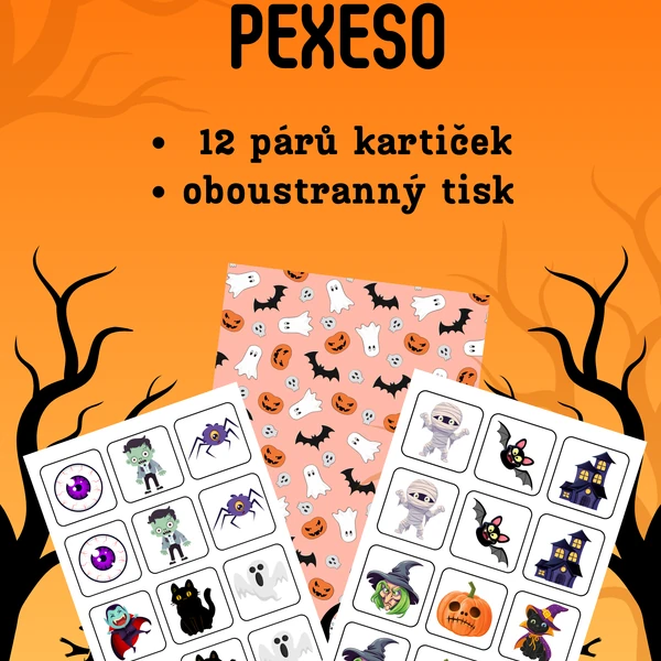 Halloweenské pexeso