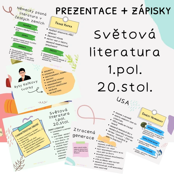 Světová literatura 1. pol. 20. stol. 