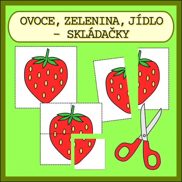 OVOCE, ZELENINA, JÍDLO - SKLÁDAČKY