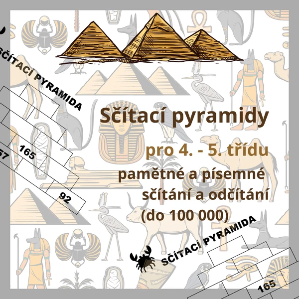 Sčítací pyramidy pro 4. - 5. třídu