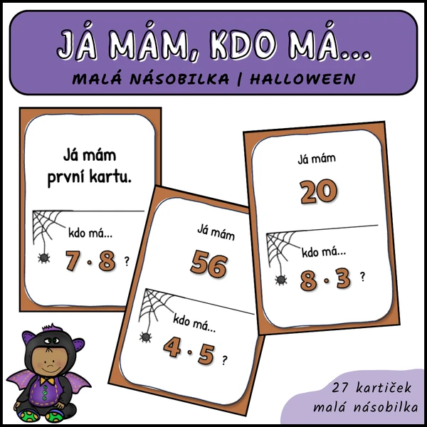 Já mám, kdo má... - malá násobilka, Halloween