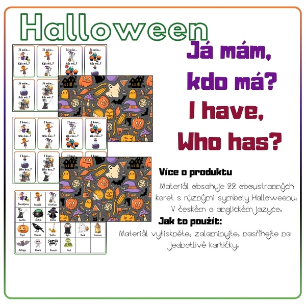 Já mám, kdo má (I have, who has?) - Halloween