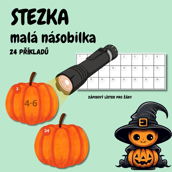 Dýně - stezka s baterkou malá násobilka