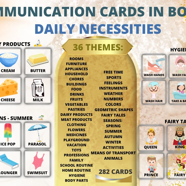 COMMUNICATION CARDS IN BOOK