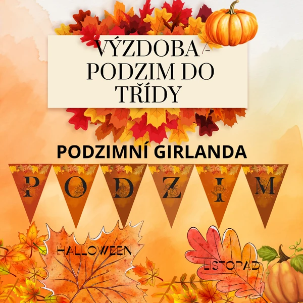 Výzdoba - podzim do třídy