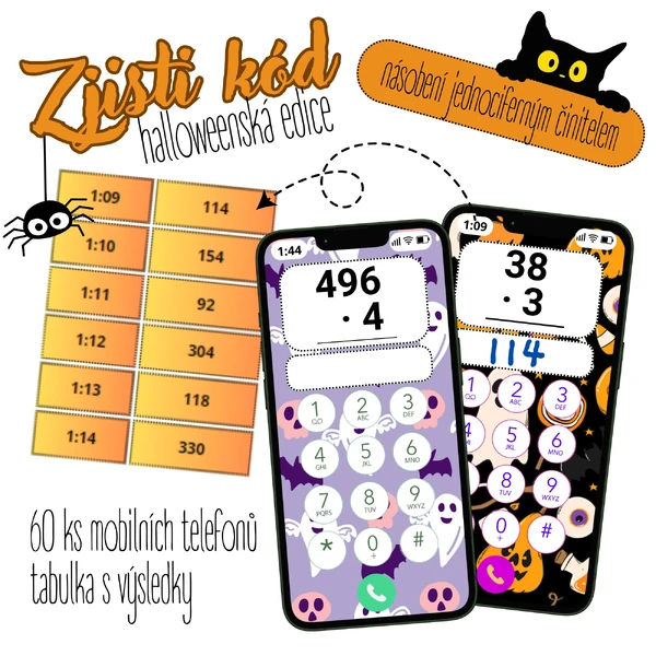 Zjisti kód - násobení jednociferným činitelem