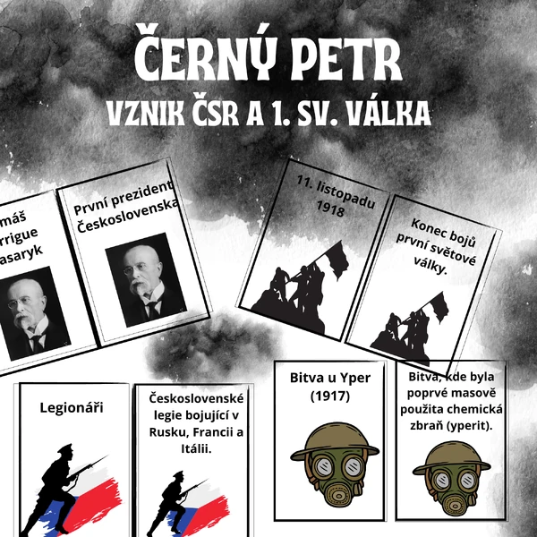 Černý Petr - Vznik ČSR a 1. sv. válka