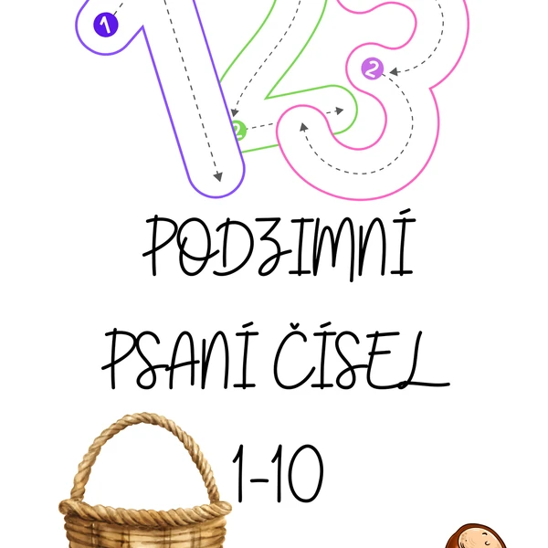 Podzimní psaní čísel 1-10