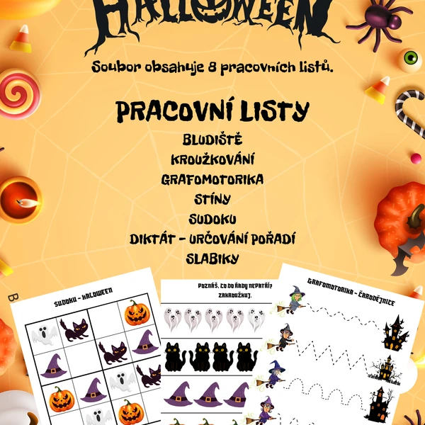 Halloween - pracovní listy