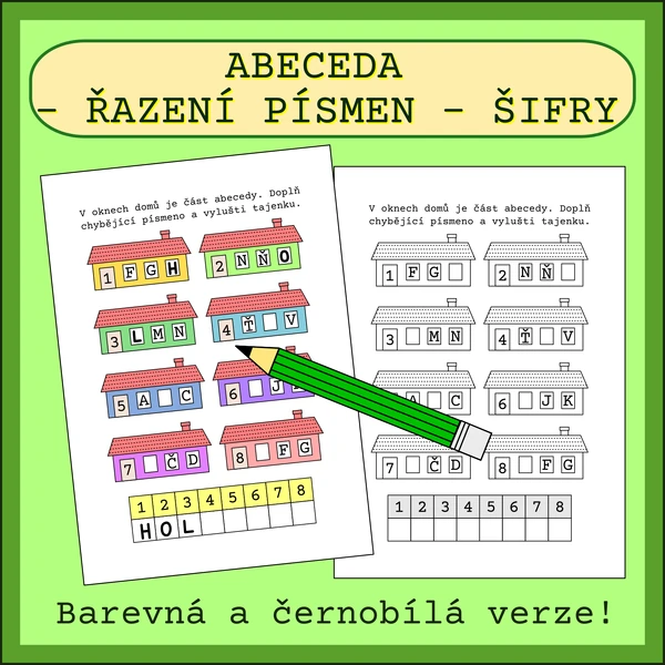 ABECEDA - ŘAZENÍ PÍSMEN - ŠIFRY