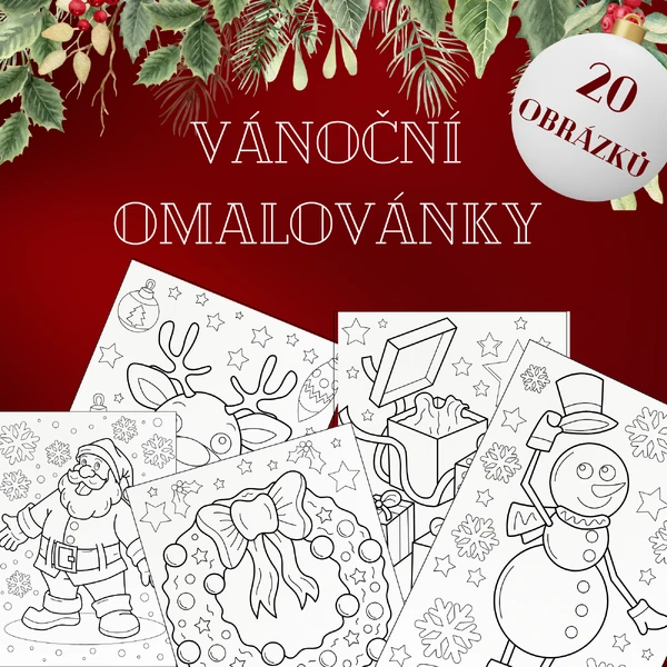 Vánoční omalovánky