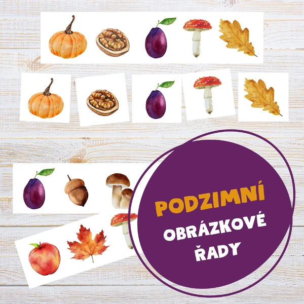 Podzimní obrázkové řady