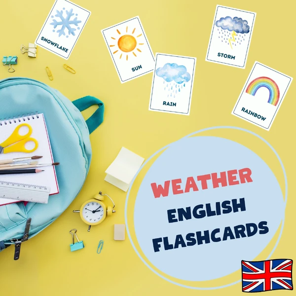 WEATHER - English flashcards | Anglické obrázkové kartičky