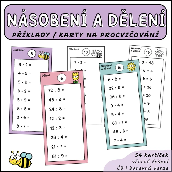 Násobení a dělení - příklady