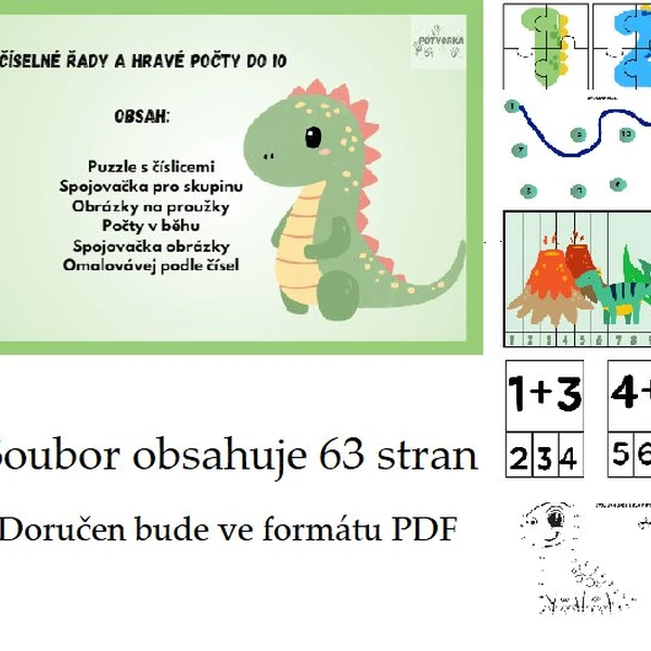 Hravé počty s dinosaury