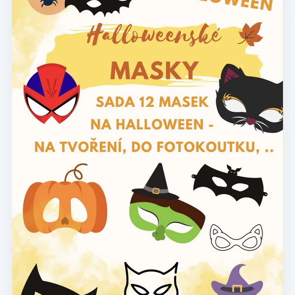 Halloween - masky/ škrabošky