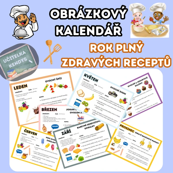 Obrázkový kalendář - rok plný zdravých receptů