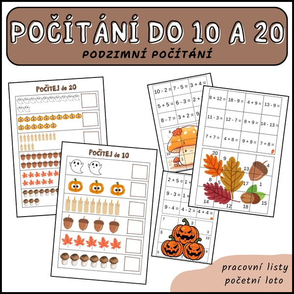 Podzimní počítání do 10 a do 20