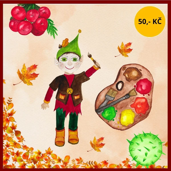 Podzimníčkova paleta barev + bonus lístečkové kolíčkování
