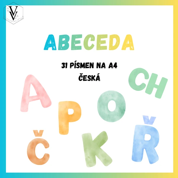 Abeceda - karty s písmeny