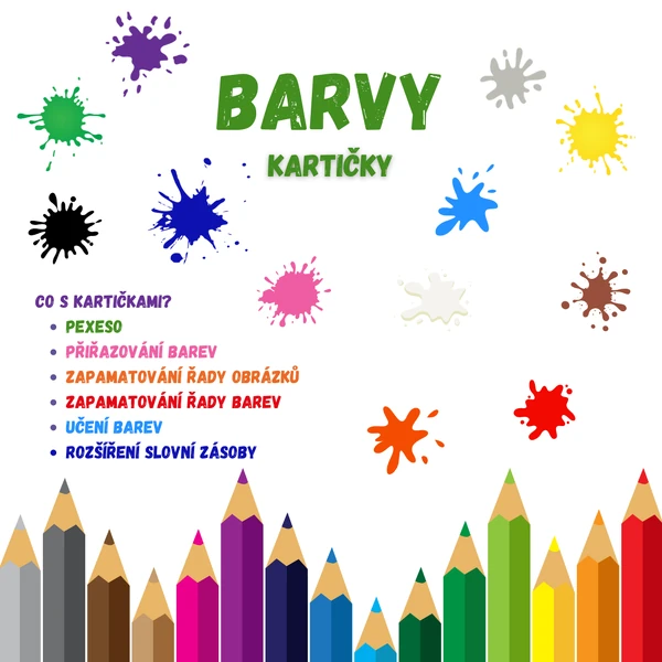 Barvy - kartičky