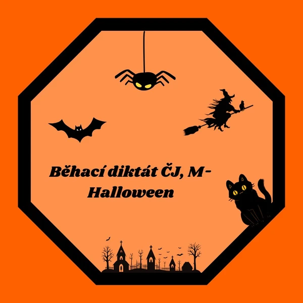 Běhací diktát ČJ, M - Halloween