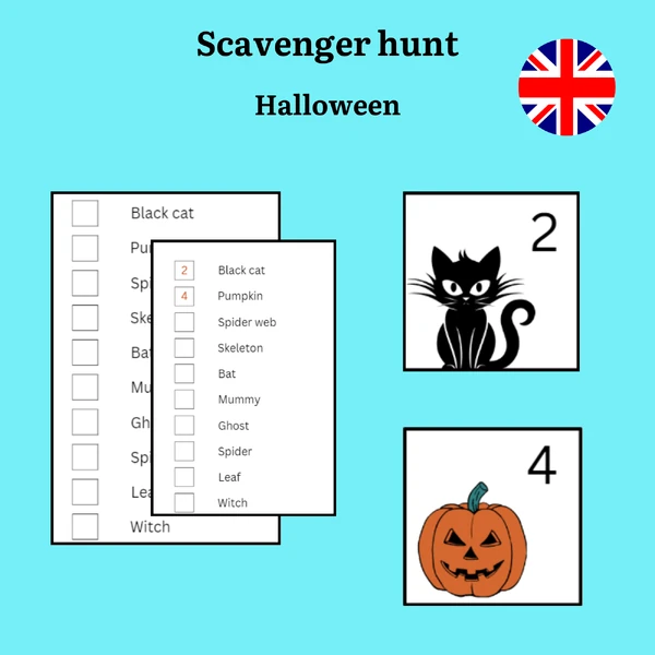 Scavenger hunt - Halloween