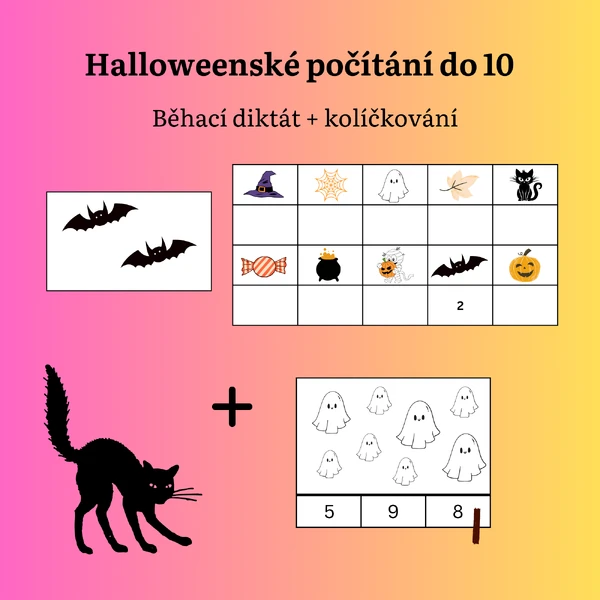 Halloweenské počítání do 10