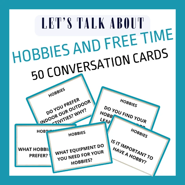 HOBBIES CONVERSATION CARDS