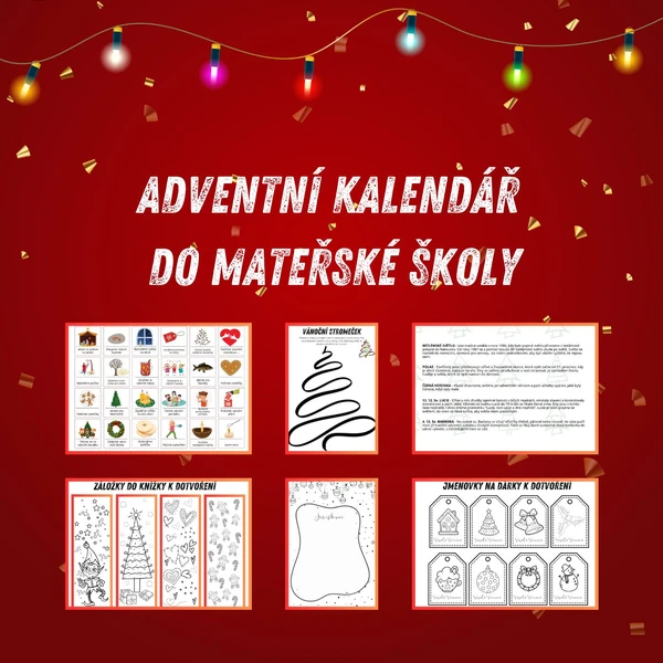 Adventní kalendář s úkoly do MŠ
