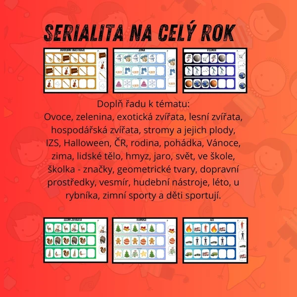 Logická řada/serialita pro MŠ