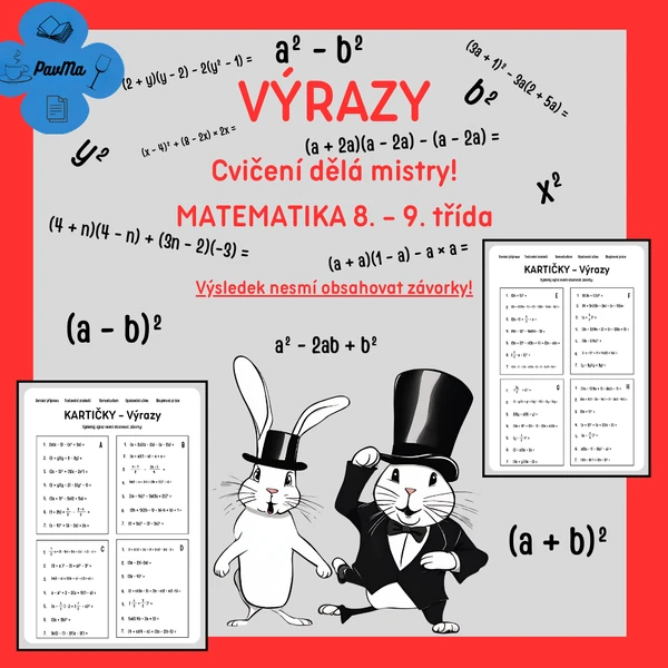 Výrazy_nesmí obsahovat závorky MATEMATIKA Pracovní listy 