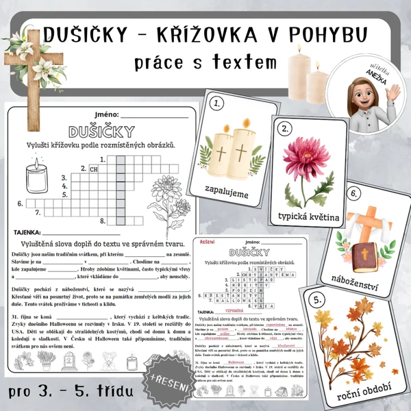 DUŠIČKY - KŘÍŽOVKA V POHYBU