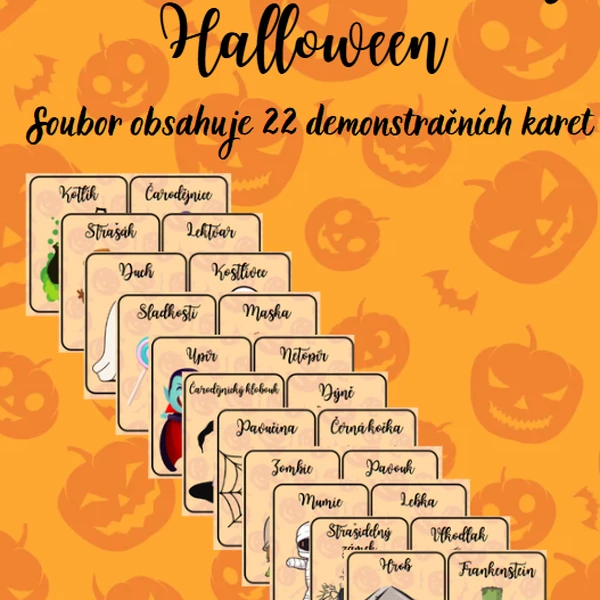Demonstrační karty Halloween