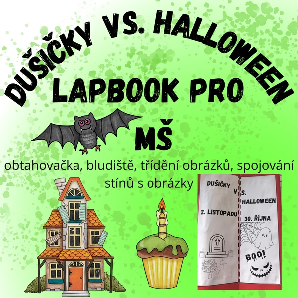 Dušičky vs. Halloween - Lapbook pro MŠ