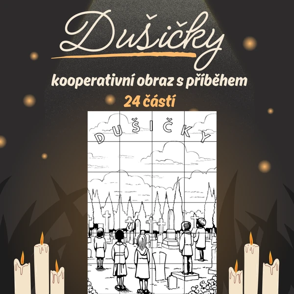 Dušičky – kooperativní obraz s příběhem