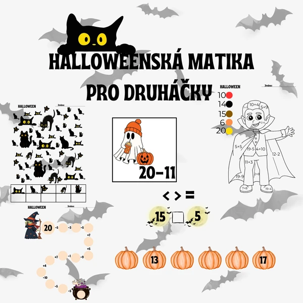 Halloweenská matika pro druháčky