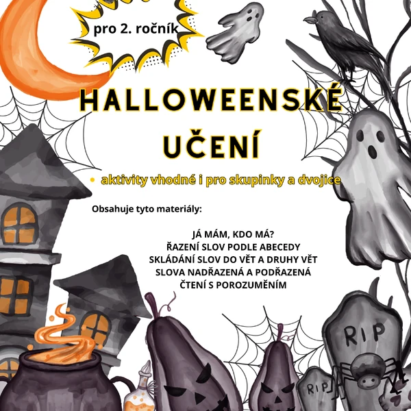 Halloweenské učení - ČJ