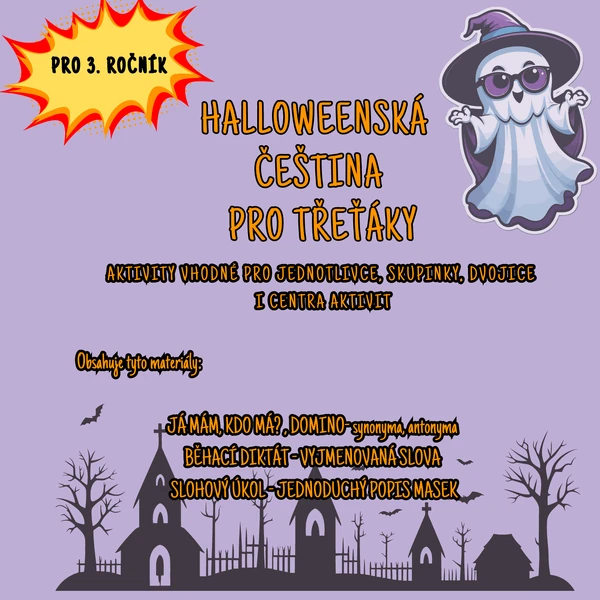 Haloweenská ČJ pro třeťáky