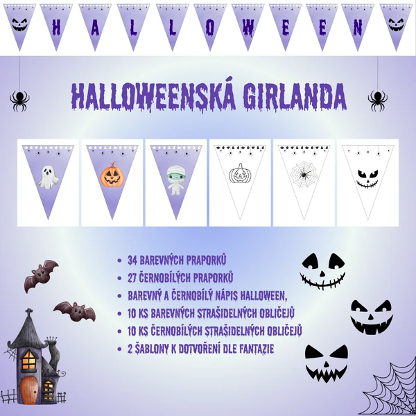 Halloweenská girlanda