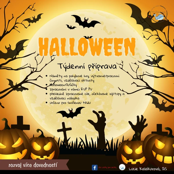 HALLOWEEN - KOMPLETNÍ PŘÍPRAVA PONDĚLÍ - PÁTEK