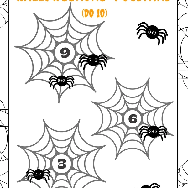 Halloweenské počítání do 10