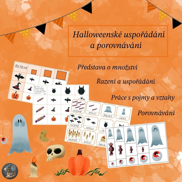 Halloweenské uspořádání a porovnávání